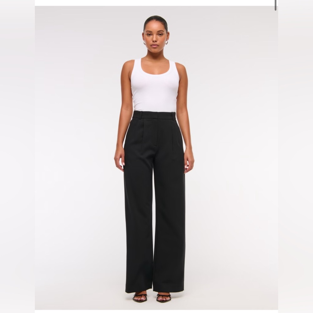 Abercrombie & Fitch Sloane Tailored Wide Leg Pant